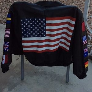 Men’s Black leather jacket